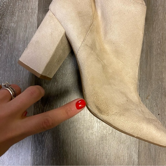 BP | Cali Stretch Over The Knee Vegan Suede Boots In Taupe Size 9.5 NWOT - Picture 4 of 7